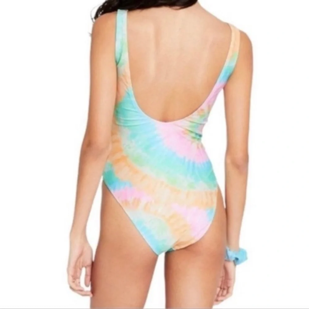 STONEY Clover Lane X Target Tie Dye Cheeky High Leg One Piece Swim Suit XXS - Picture 2 of 12
